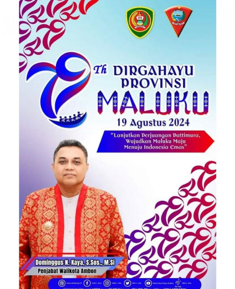 HUT Provinsi Maluku 19 Agustus 2024