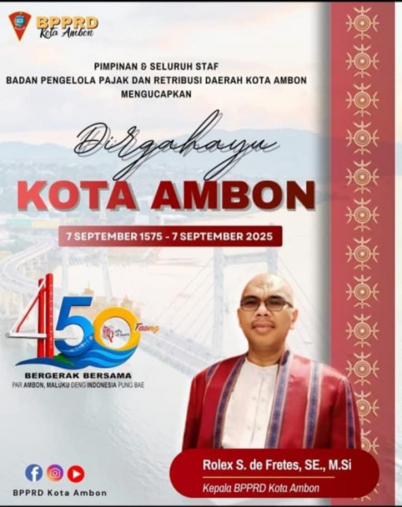 HUT Kota Ambon Ke- 450