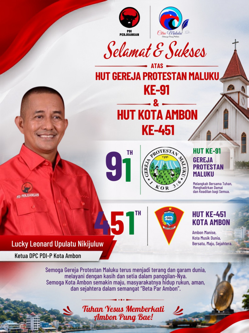 HUT GPM Ke- 91 Dan HUT Kota Ambon Ke- 451