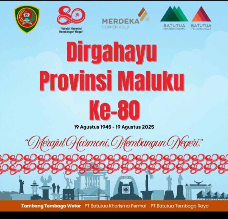 HUT Provinsi Maluku Ke-80