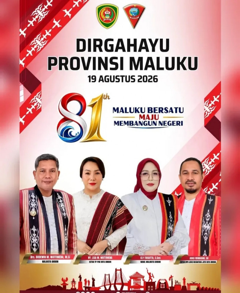 HUT Provinsi Maluku Ke 81