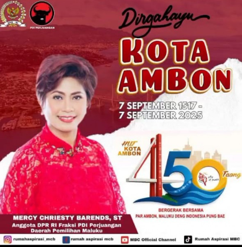 HUT Kota Ambon Ke- 450