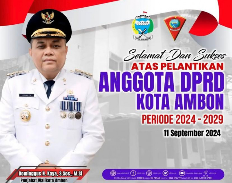 Pelantikan Anggota DPRD Kota Ambon