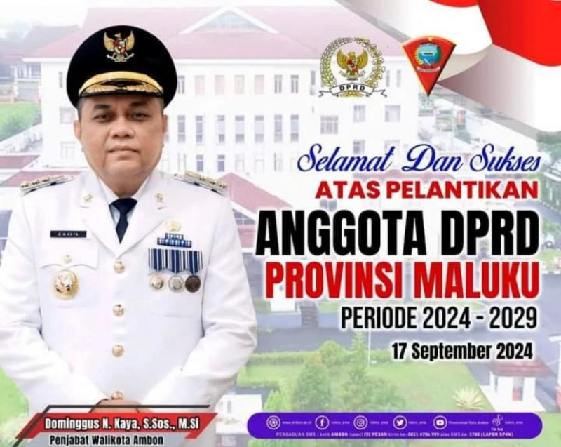 Pelantikan Anggota DPRD Provinsi Maluku