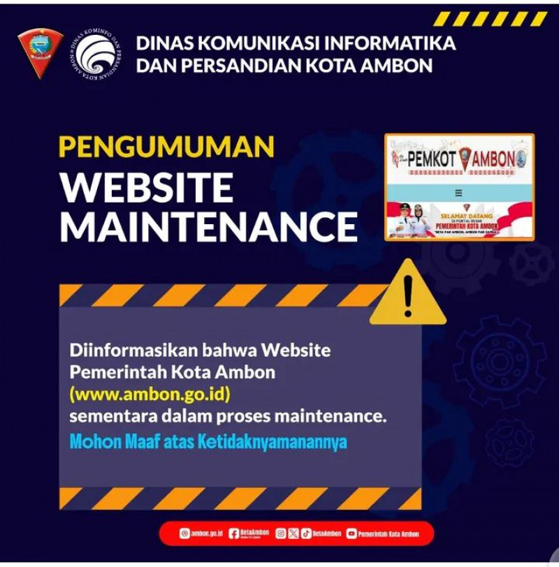 Pengumuman Web Pemkot