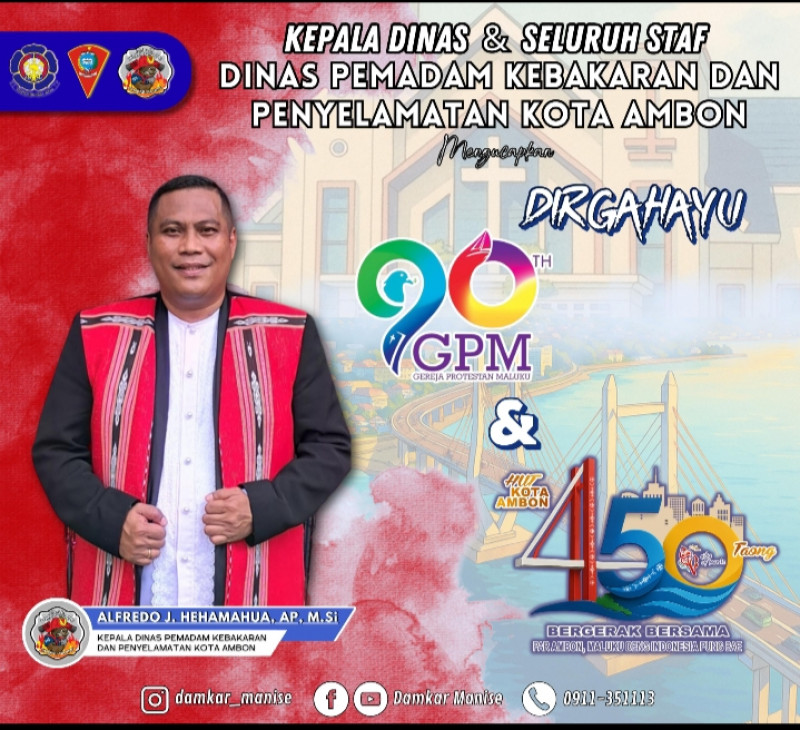 HUT Kota Ambon Ke- 450