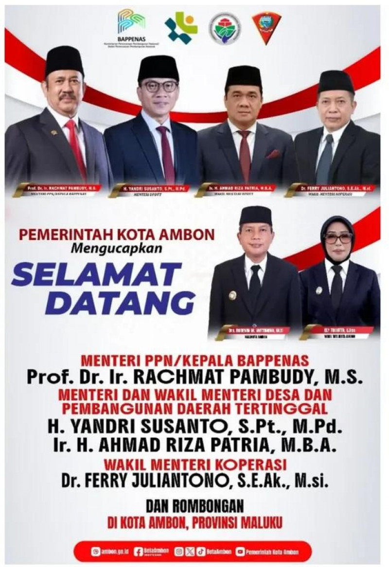Ucapan Selamat Datang Menteri PPN/BAPENAS