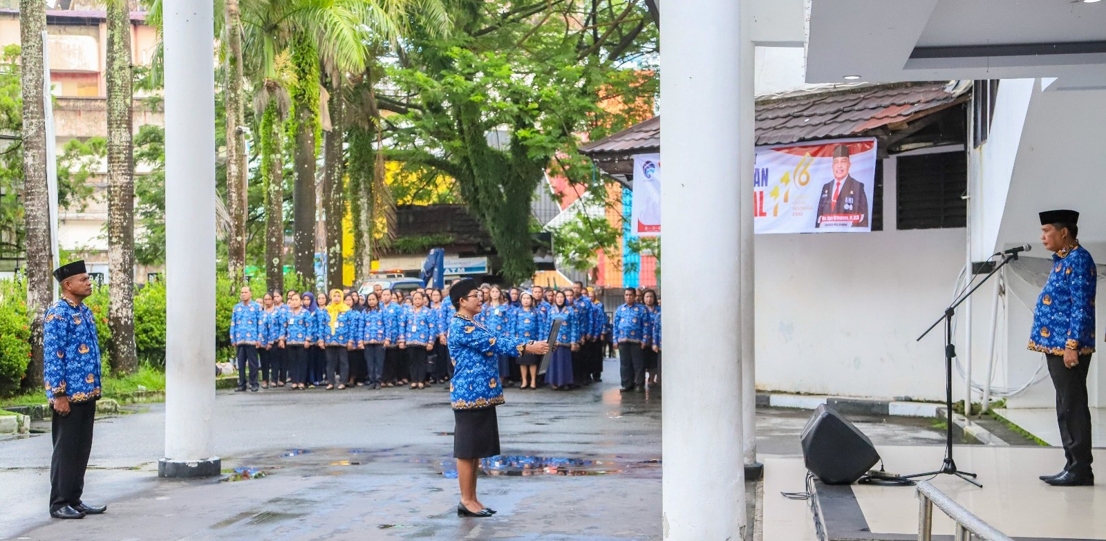 Terakhir Jadi Inspektur Upacara, Wattimena Sampaikan Ini Kepada ASN