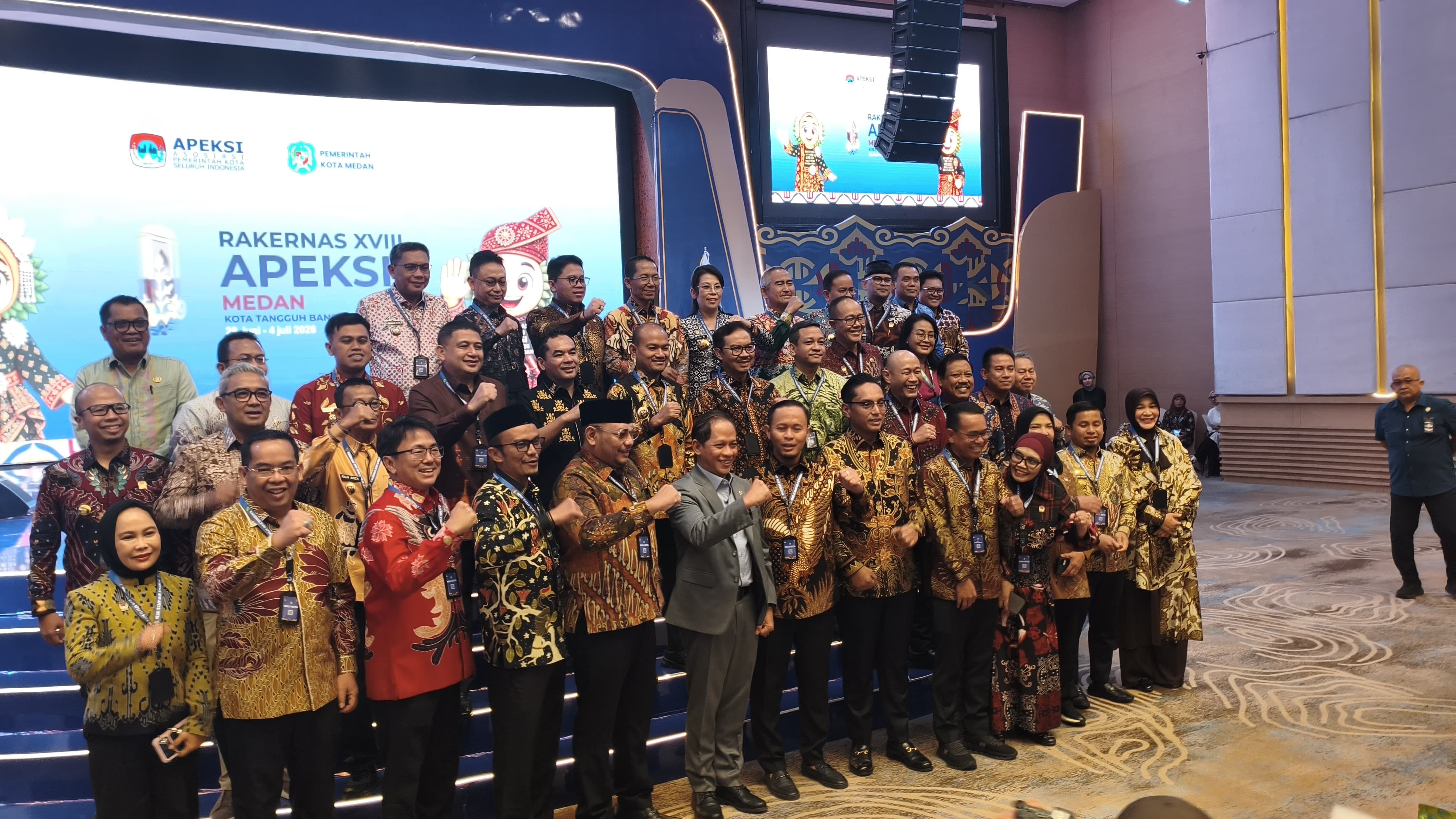 Rakernas APEKSI XVIII Dibuka, Wamenko Pangan: Kota Tangguh Jadi Kunci Hadapi Tantangan Pembangunan Masa Depan