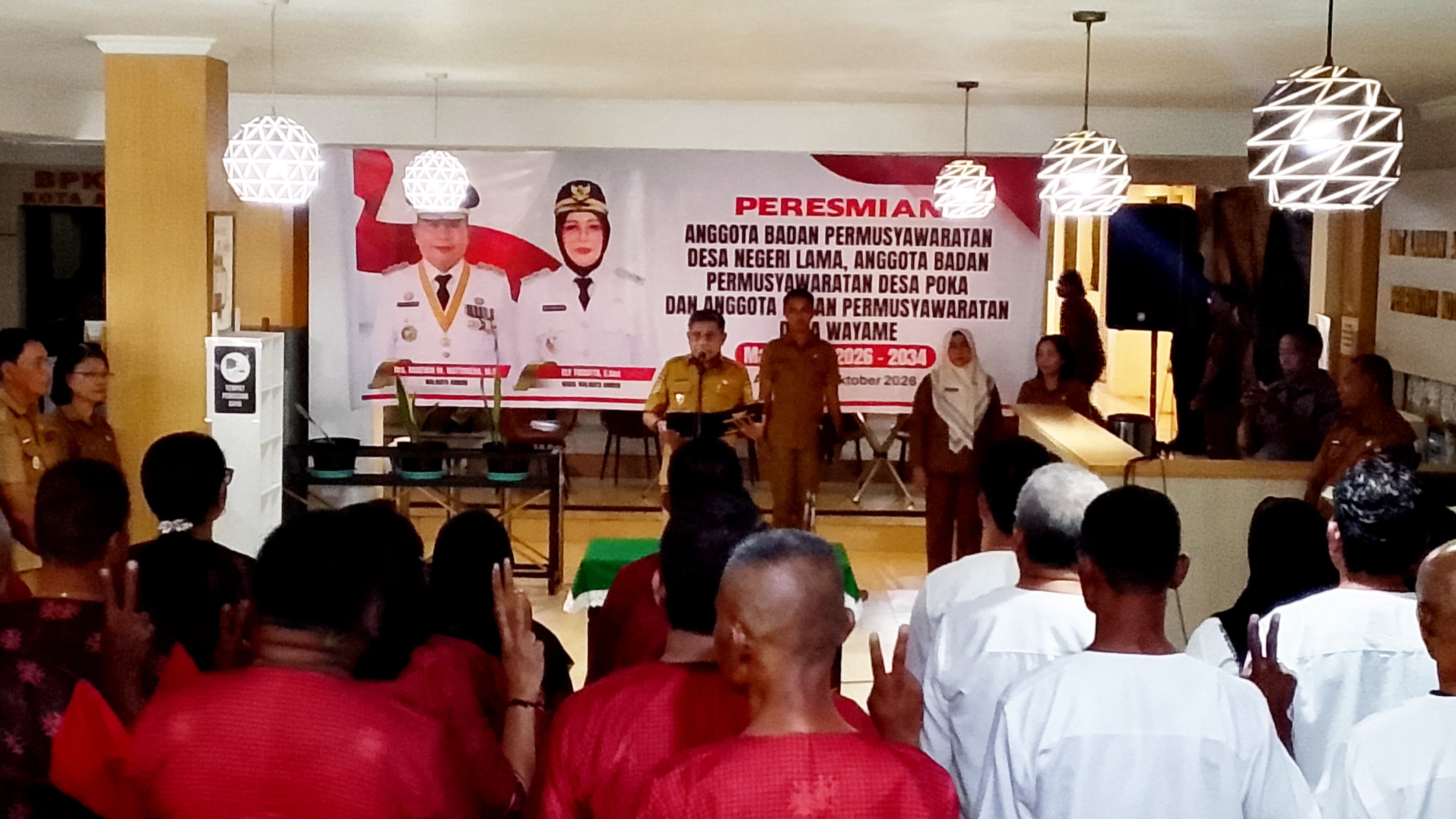 Resmikan BPD Tiga Negeri, Bodewin Dorong Kemandirian Ekonomi Desa