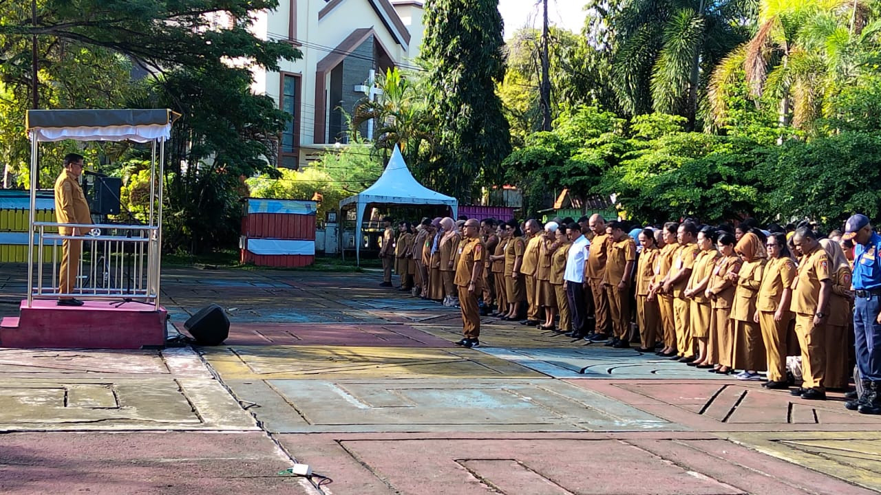 Apel Awal Usai Lebaran, Wali Kota Ambon Soroti Disiplin Kerja dan Kebersihan Kota