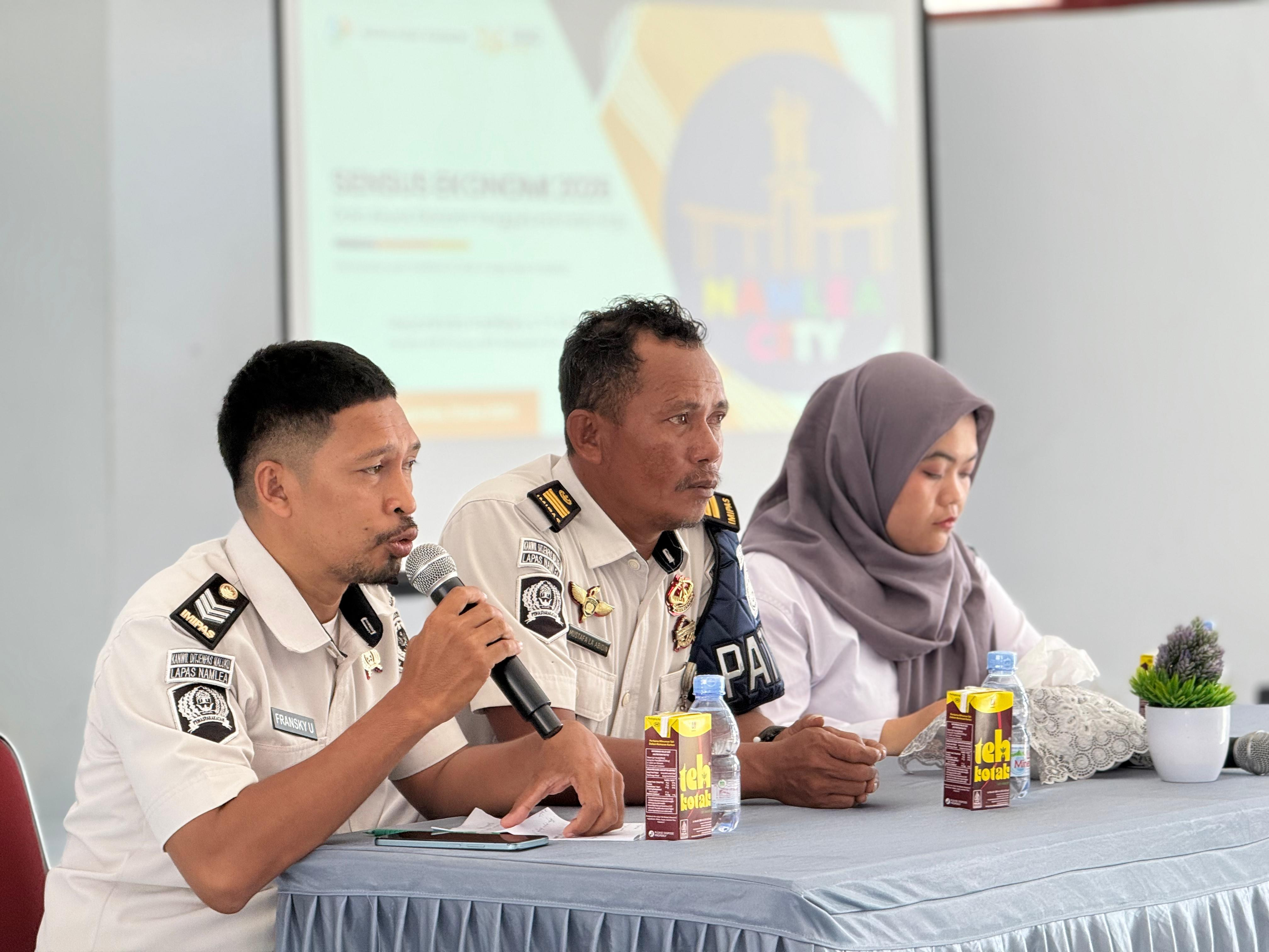 Lapas Namlea Terima Sosialisasi Sensus Ekonomi 2026 dari BPS Buru