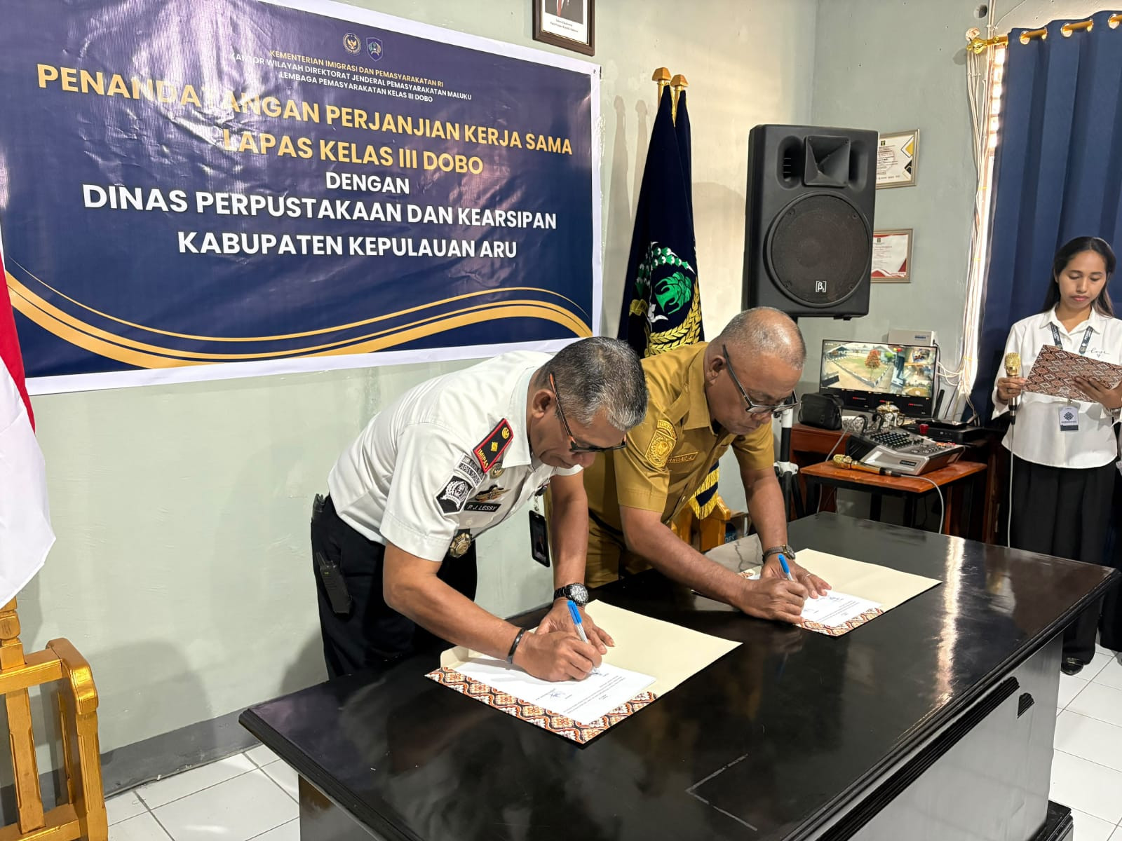 Lapas Dobo Laksanakan Penandatanganan PKS,Dukung Pelaksanaan Pembinaan Warga Binaan