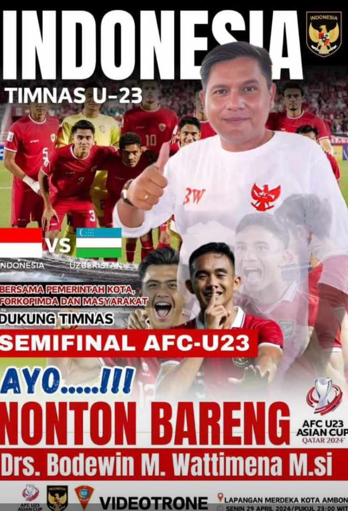 Nobar Indonesia VS Uzbekistan Di Lapmer Bernuansa Politik ?