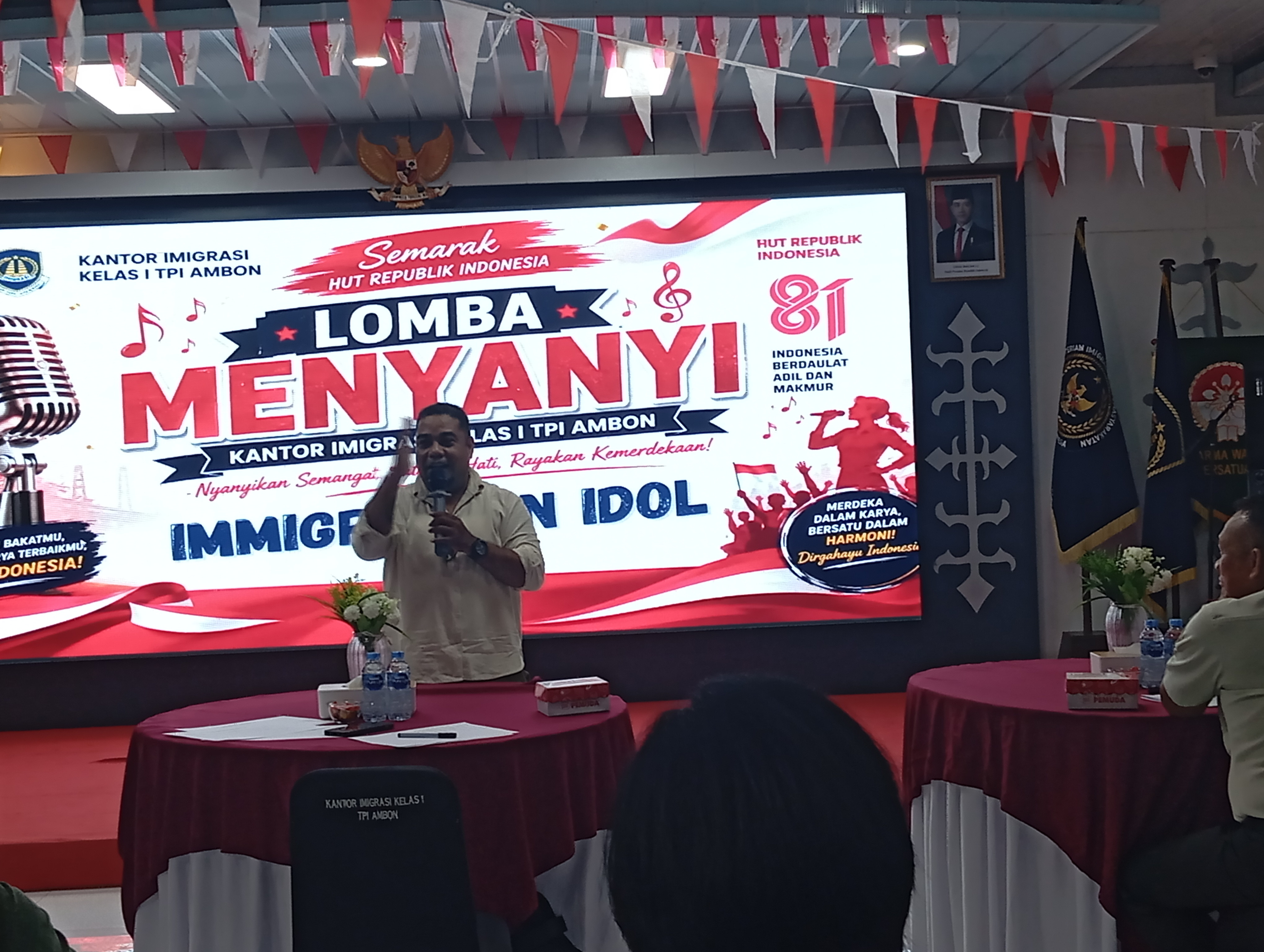 21 Peserta Tampil, Juri Akui Sulit Cari yang Terbaik di Lomba Menyanyi Imigrasi Ambon