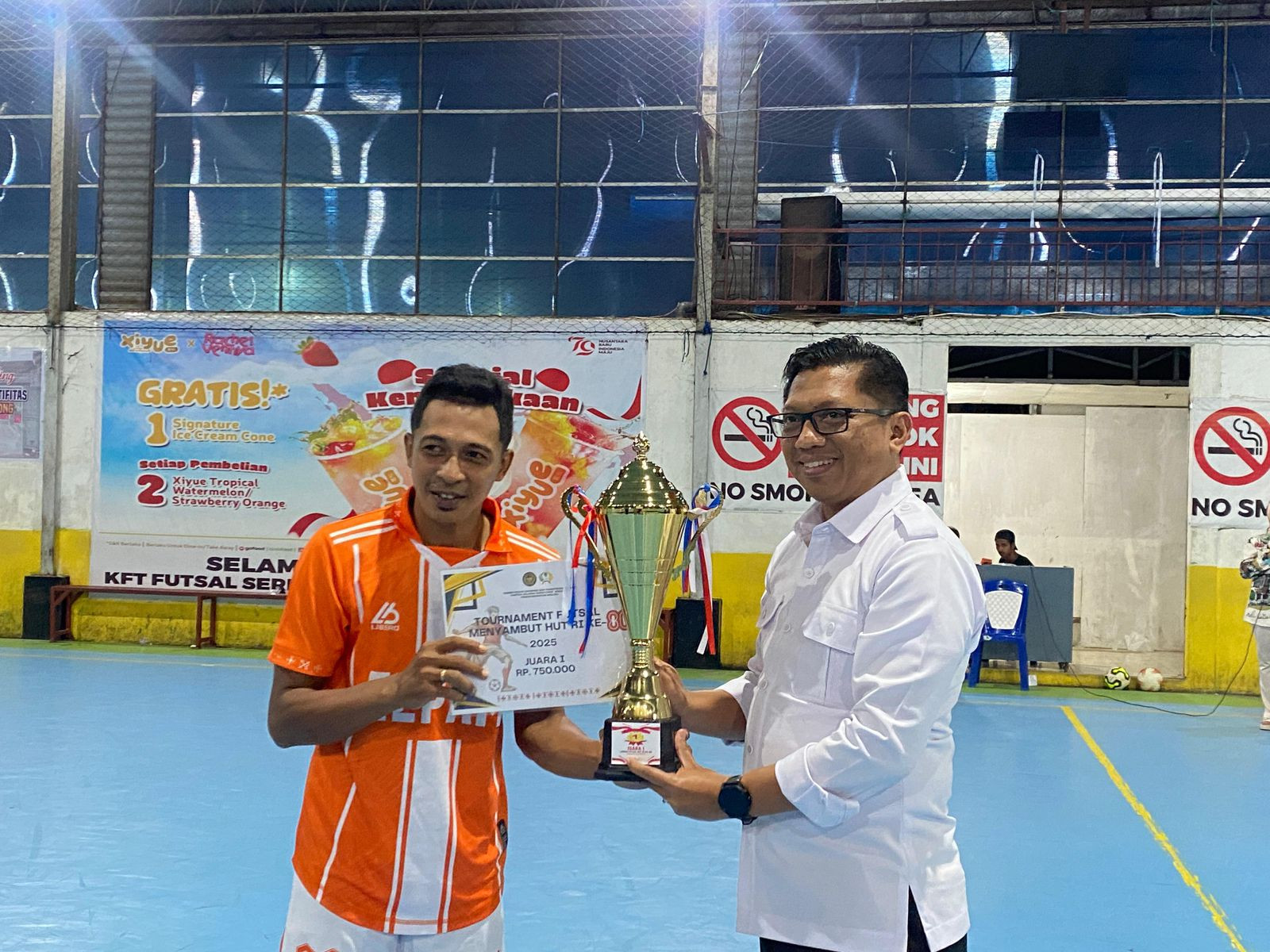 Final Turnamen Futsal Ditjenpas Maluku Meriahkan Suasana Menyongsong HUT Kemerdekaan RI Ke-80