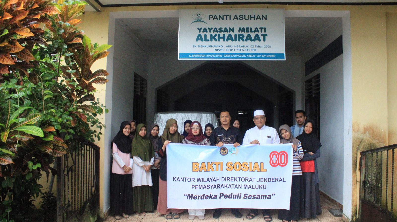 Wujudkan Nilai Sosial,  Kanwil Ditjenpas Maluku Sambangi Panti Asuhan