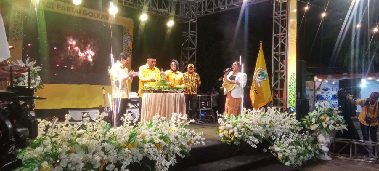 Rayakan HUT GOLKAR ke-61,Umar Lessy Ajak Praktisi Proaktif dalam menjemput aspirasi masyarakat