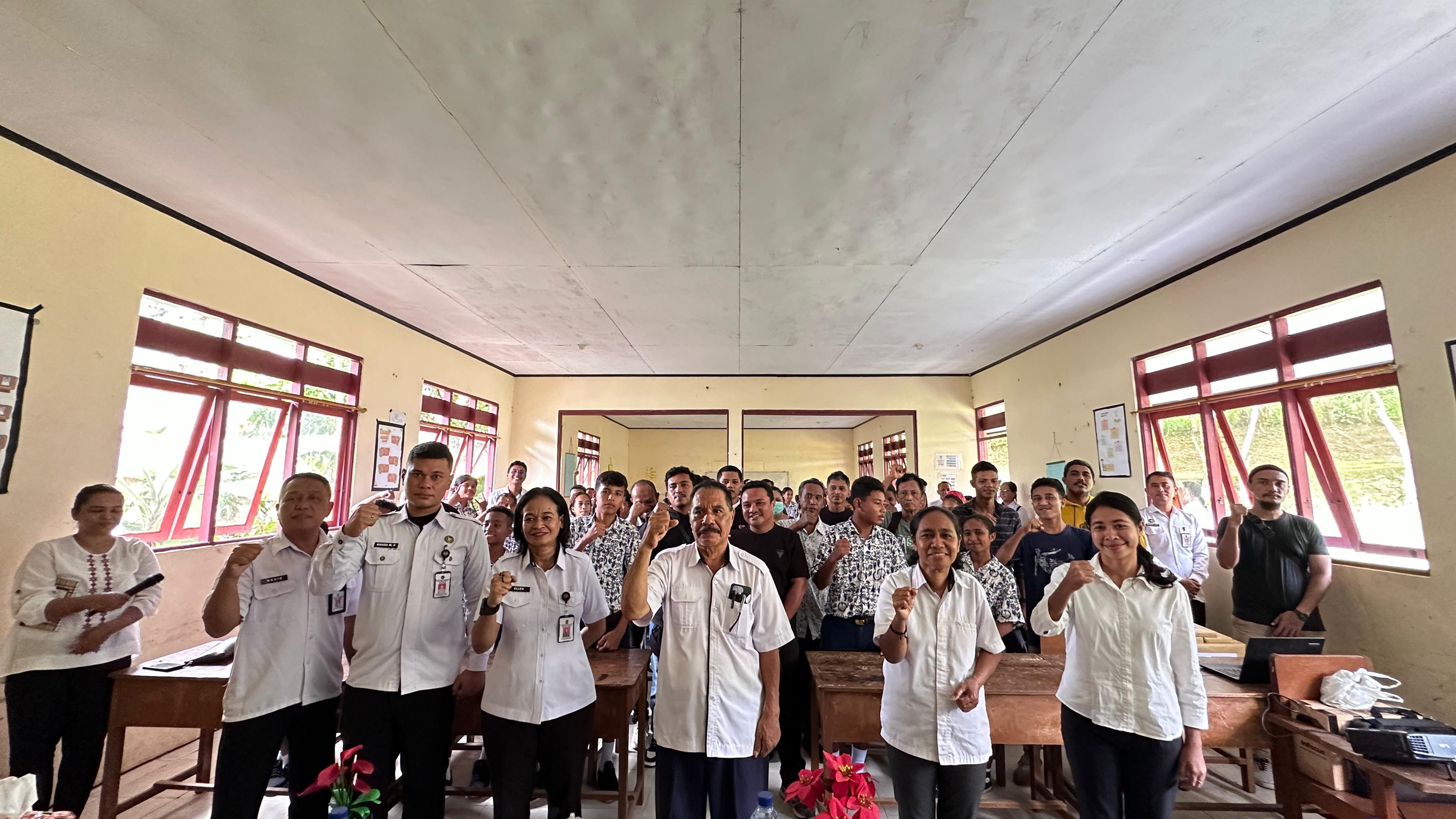 BAPAS Laksanakan Gerakan Nasional Aksi Sosial Pemasyarakatan Di SMP PGRI 2 Ambon