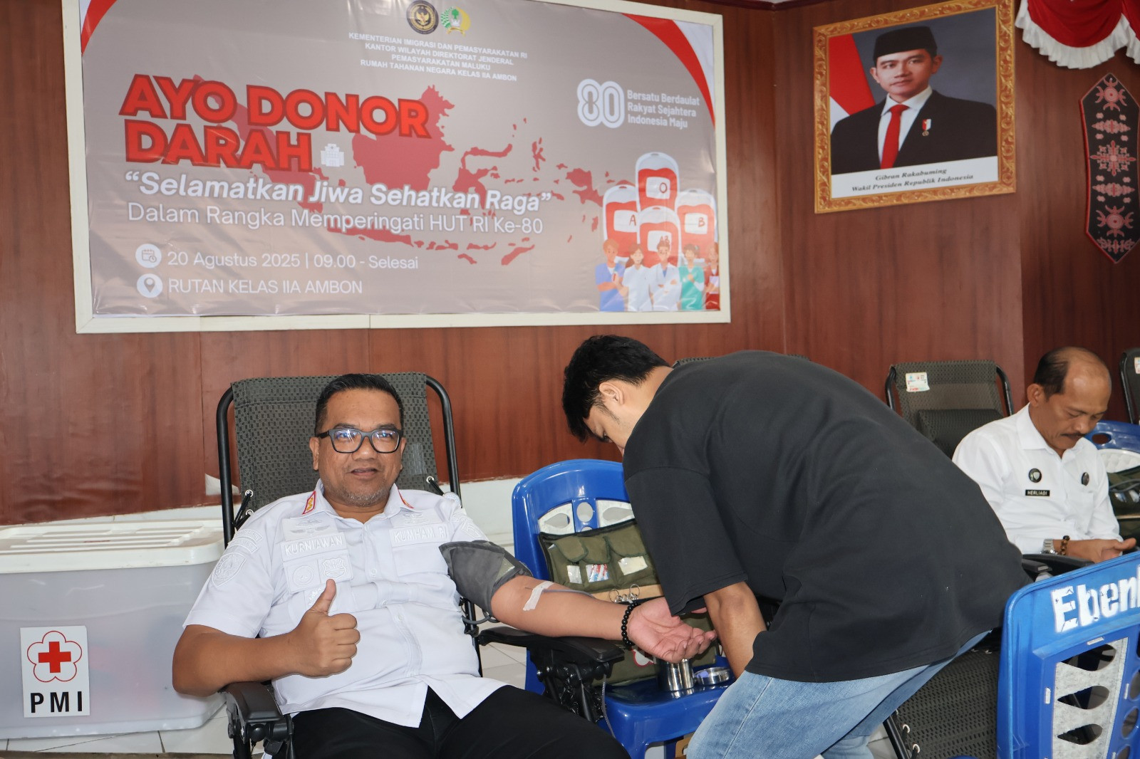 15 Pegawai LPKA Ambon Berpartisipasi Dalam Donor Darah Di Rutan