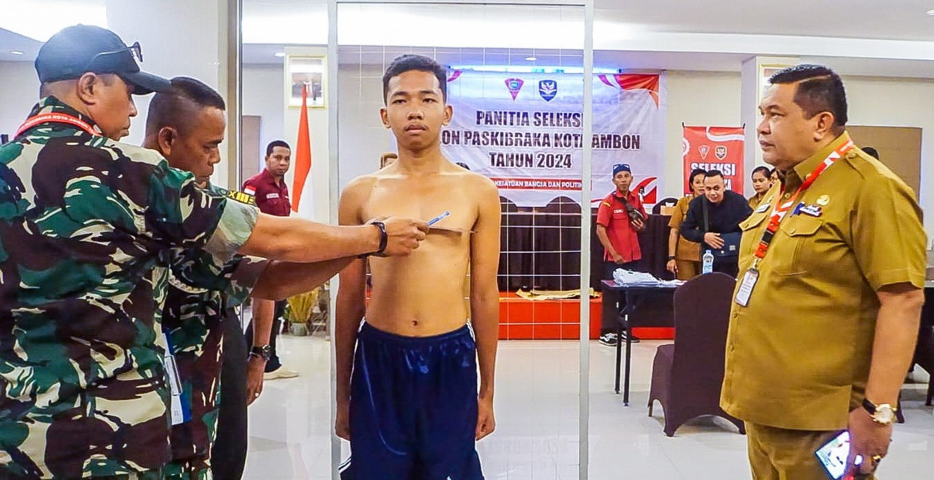 58 Calon Paskibra Kota Ambon Ikuti Tes Kesehatan