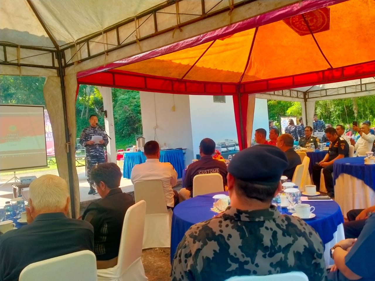 Lantamal IX Ambon Gelar Coffe Morning Dan Latihan Menembak