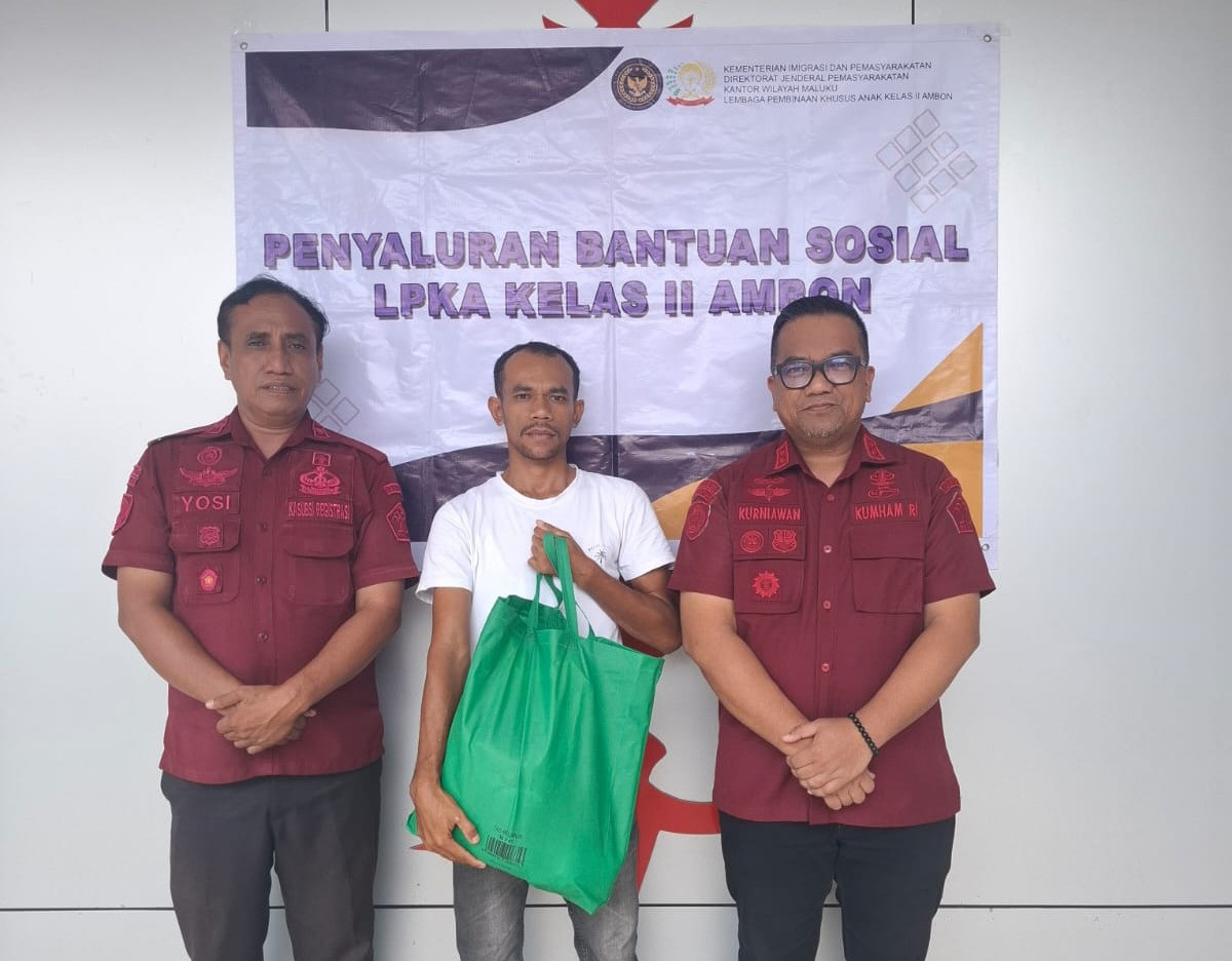 Wujud Nyata Pemasyarakatan, LPKA Ambon Laksanakan Bakti Sosial