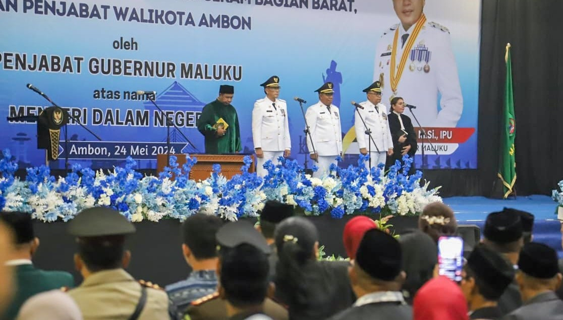 Dominggus Kaya Resmi Jabat Pj. Wali kota Ambon