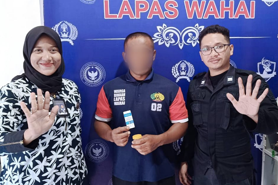 Program Cuti Bersyarat, Lapas Wahai Gelar Tes Urine bagi Warga Binaan