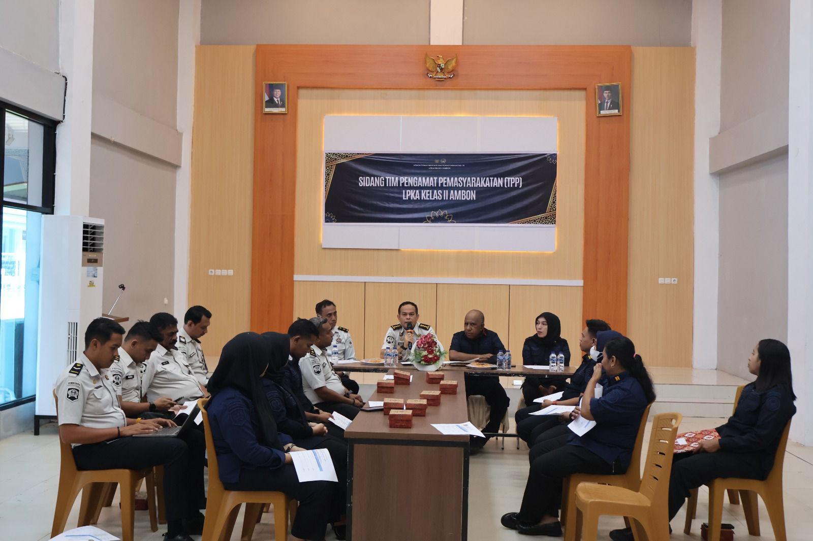 Kanwil Ditjenpas Maluku Evaluasi Pembinaan Anak Binaan Lewat Sidang TPP di LPKA Ambon