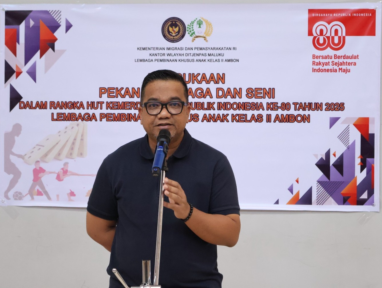 Sambut HUT RI Ke- 80, LPKA Ambon Gelar PORSENI Pegawai dan Anak Binaan