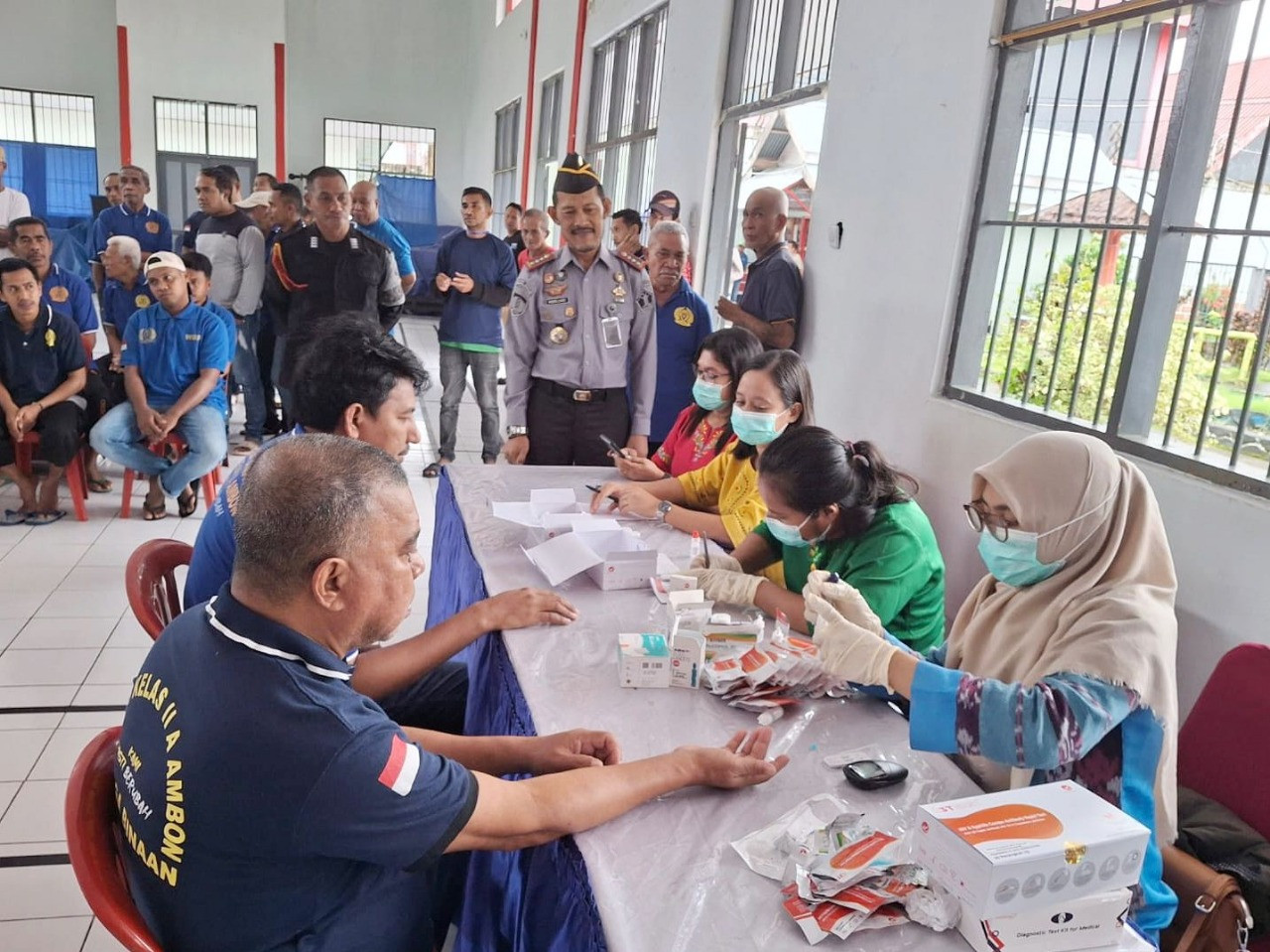 Gelar Pemeriksaan Kesehatan Gratis, Lapas Ambon Gandeng Puskesmas Passo